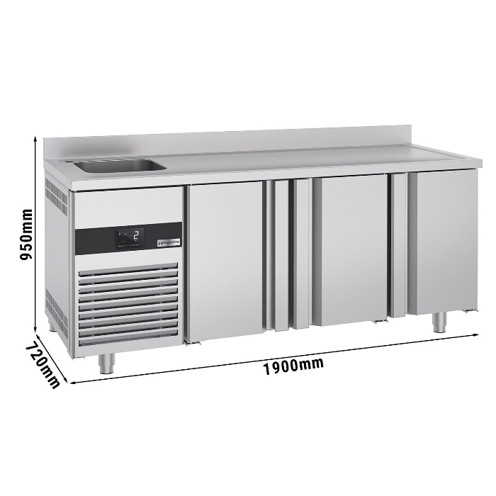 Холодильний стіл GGM Gastro KTF420BAL-EF 0