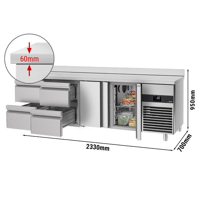 Холодильний стіл GGM Gastro KTF227AND-EF#2T#4S 0