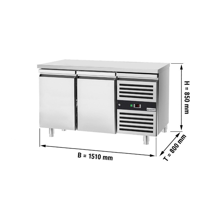Холодильный стол для кондитерских изделий PREMIUM - 1.5 x 0.8 m GGM Gastro BKJ158ND 0