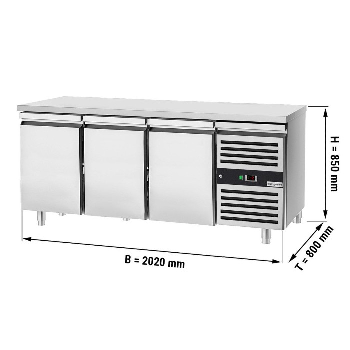 Холодильний стіл для кондитерських виробів PREMIUM GGM Gastro BKJ208ND 0