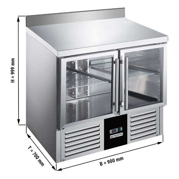 Холодильний стіл PREMIUM - 0,9 x 0,7 m GGM Gastro SAG97EAND#2GT 0