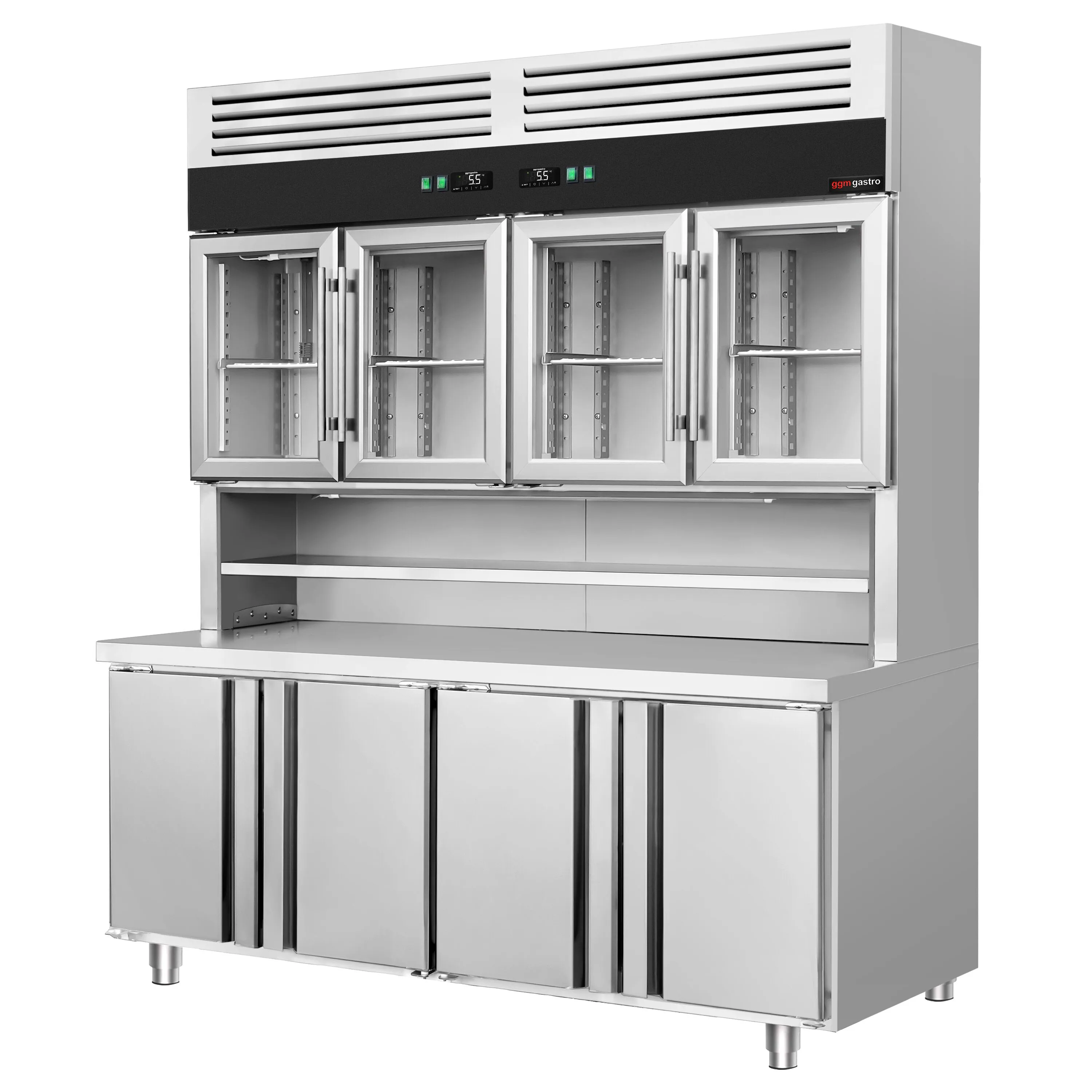 Холодильный стол с горкой холодильная GGM-Gastro KKC4T8 2