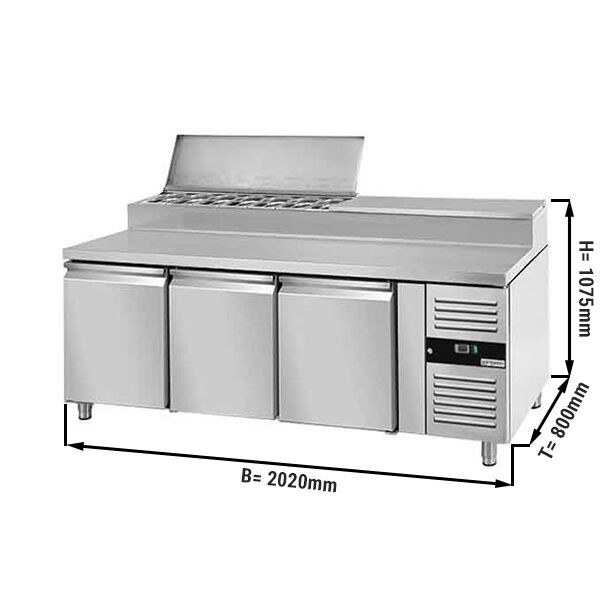 Холодильный стол саладетта GGM Gastro ZBG208ND 1