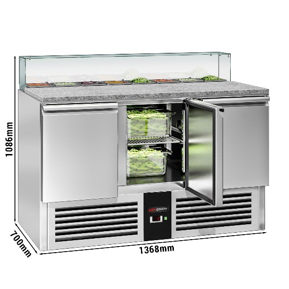 Холодильный стол саладетта PREMIUM GGM Gastro SAG147OG#GSG147E 2