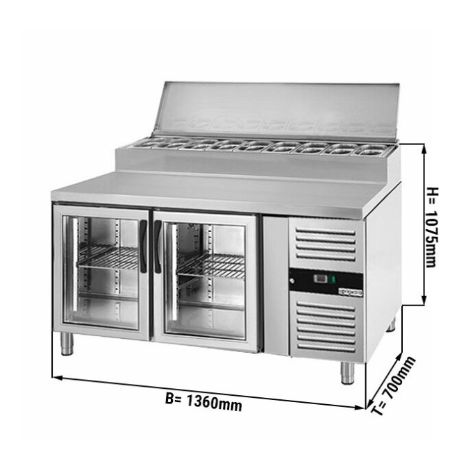 Холодильний стіл саладетта GGM Gastro ZBG157ND#2G 2