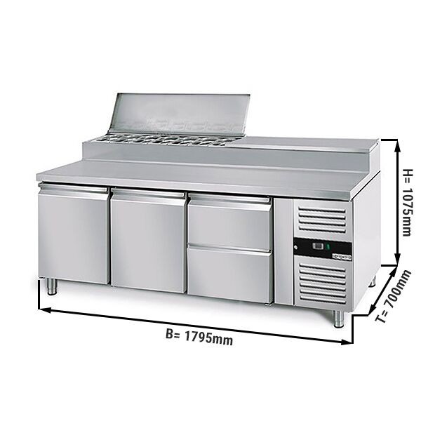 Холодильний стіл саладетта GGM Gastro ZBG207ND#SBS1212 0