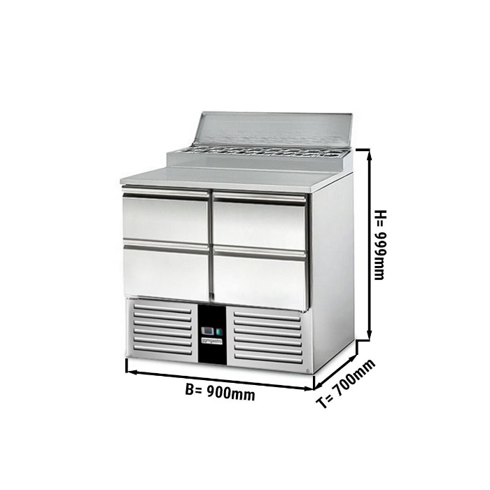 Холодильный стол саладетта PREMIUM GGM Gastro SAG97AND#2#SBG1212 1