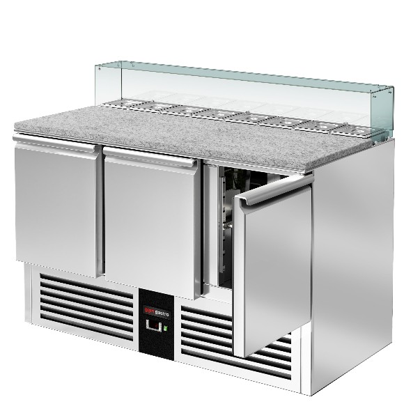 Холодильный стол саладетта PREMIUM GGM Gastro SAG147OG#GSG147E 1
