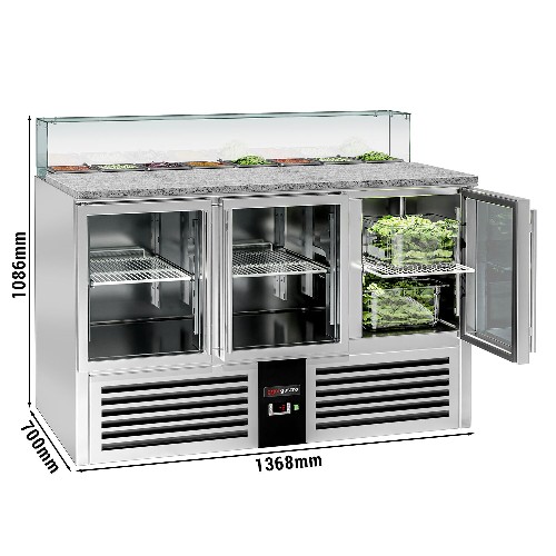 Холодильный стол саладетта PREMIUM GGM Gastro SAG147OG#GSG147E#GT 4