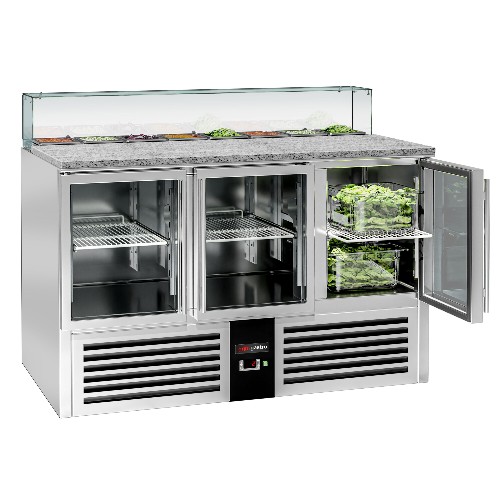 Холодильный стол саладетта PREMIUM GGM Gastro SAG147OG#GSG147E#GT 3