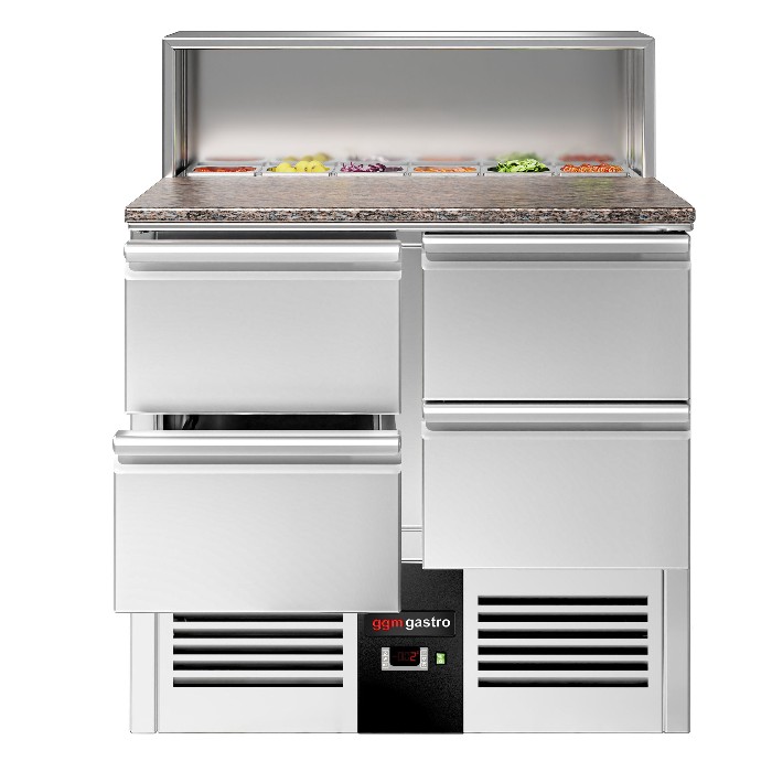Холодильный стол саладетта PREMIUM GGM Gastro SAG97GND#2#SBG1212 4