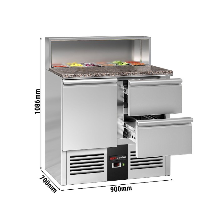Холодильный стол саладетта PREMIUM GGM Gastro SAG97GND#SBG1212 2