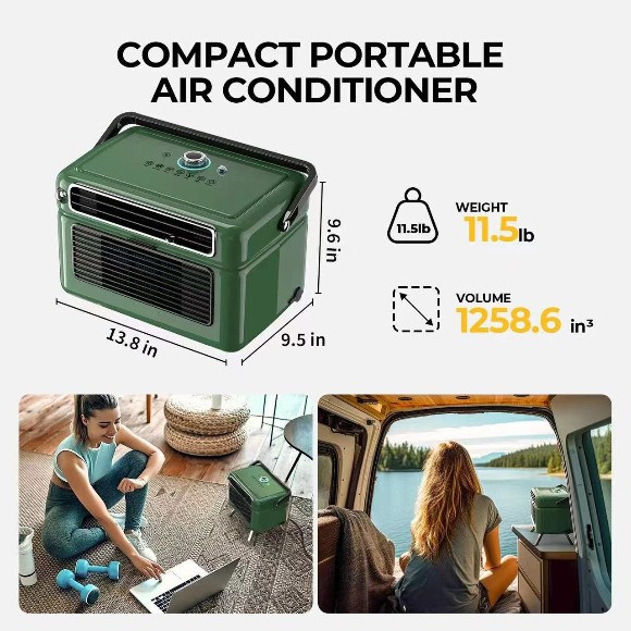 Кондиціонер портативний ZUVER Conditioner Green Panasonic Compressor 9