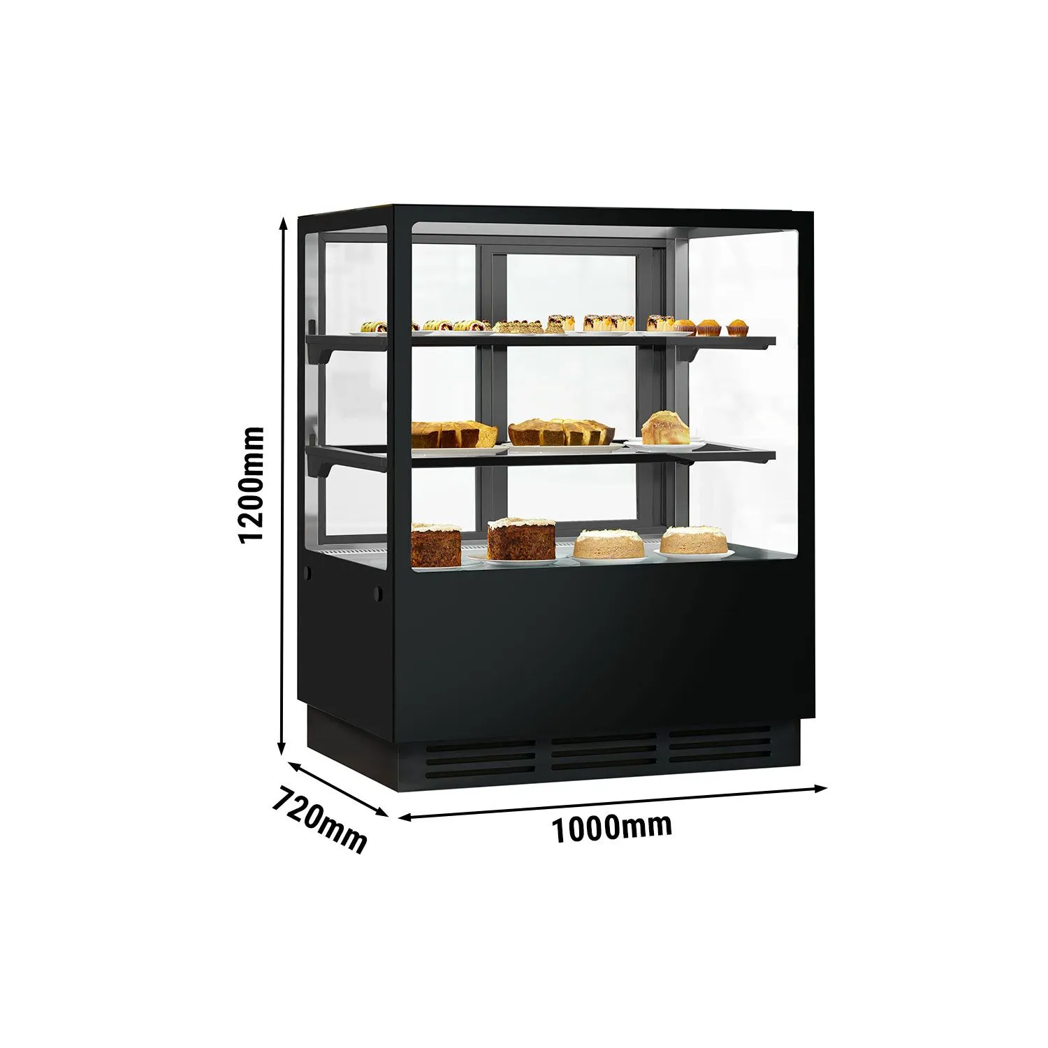 Кондитерская холодильная витрина GGM-Gastro KTGSF107S 0