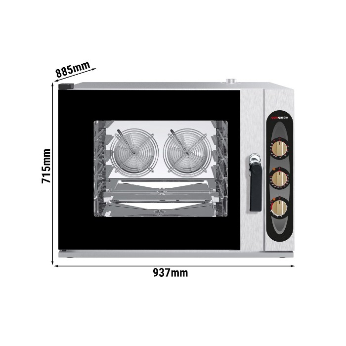 Пароконвектомат з механічним керуванням 5x GN 1/1 GGM Gastro BKDV705-2SM#HGNV5N 0
