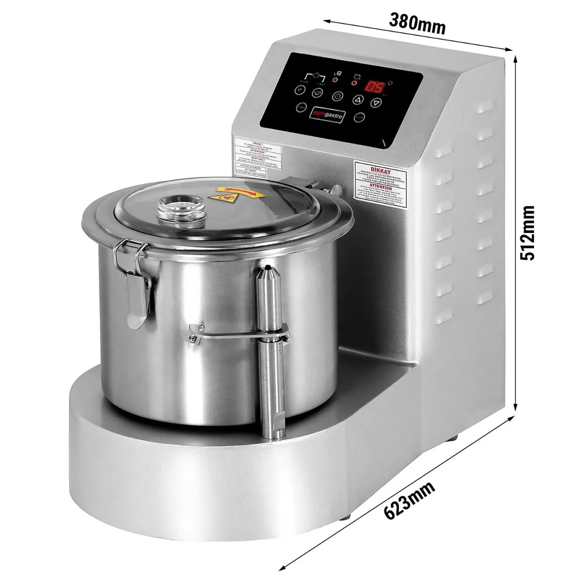 Кутер для овочів-хумусу - 15 л - 900 Вт GGM GASTRO GZE15N 0