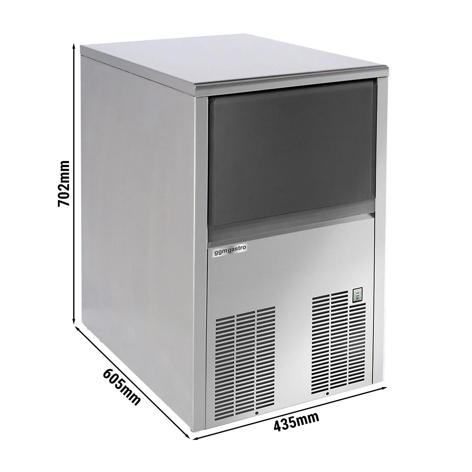 Льодогенератор кубикового льоду GGM-Gastro EWI33N 0