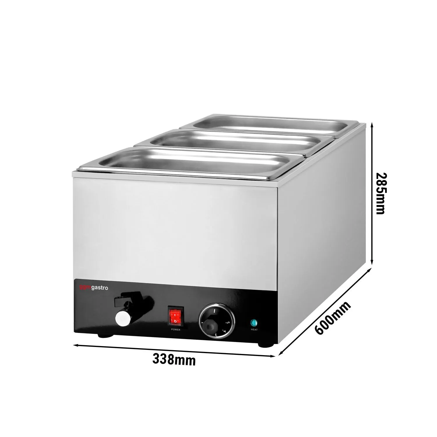 Мармит настольный электрический профессиональный GGM-Gastro BMH200 0