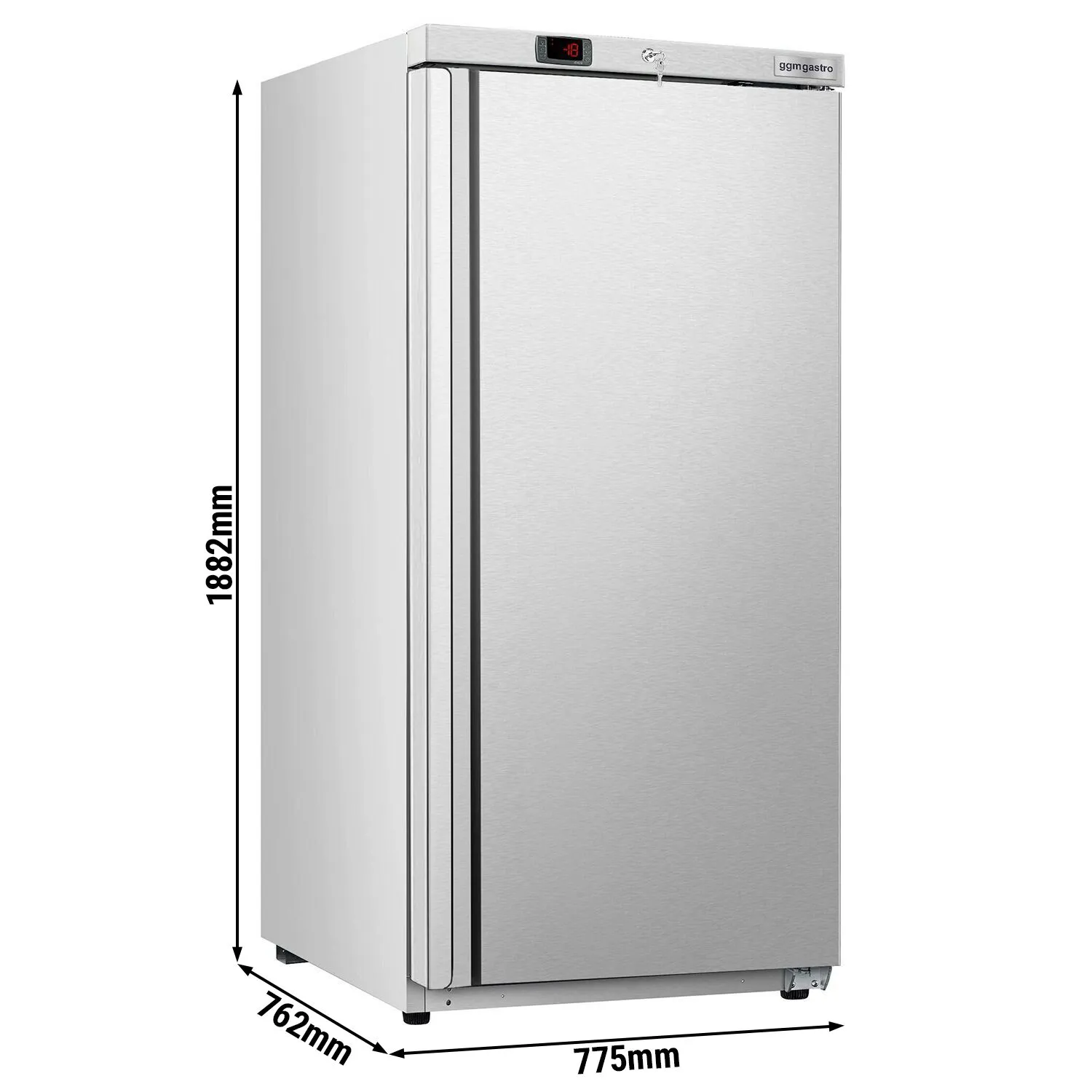 Морозильна шафа з нержавіючої сталі ECO GGM-Gastro TKSBL600E 1