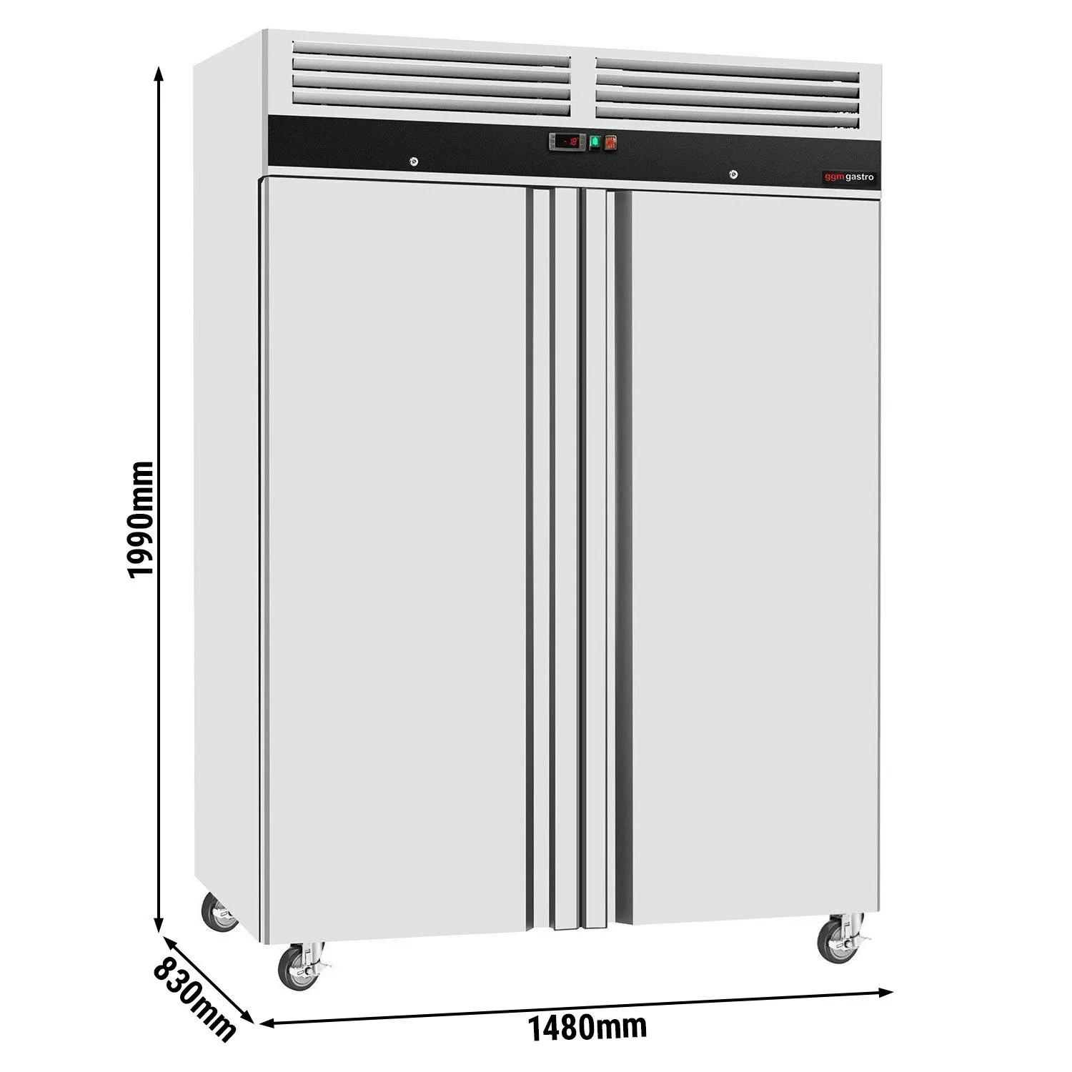 Морозильна шафа з нержавіючої сталі ECO GGM-Gastro TKSJ1400ND 0
