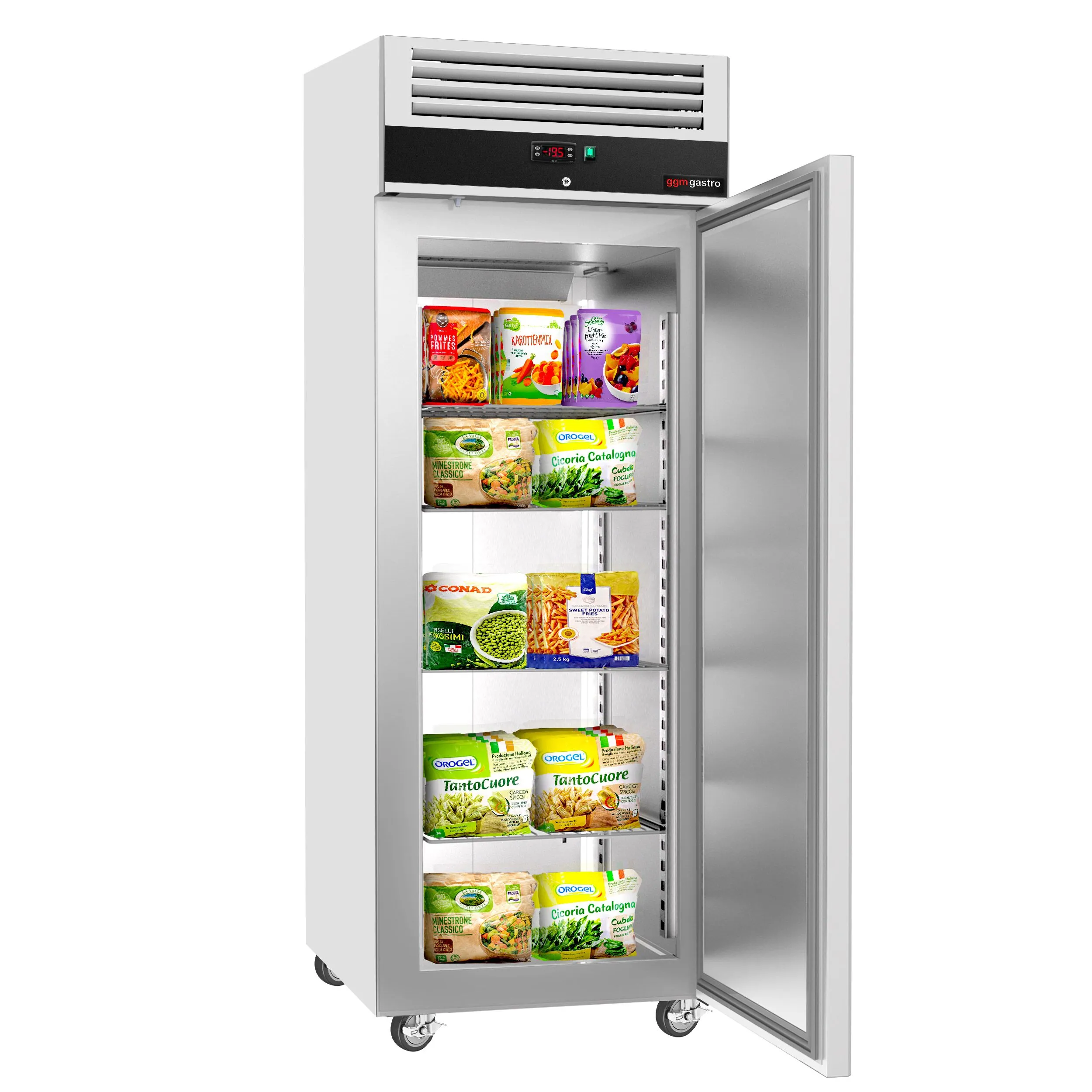 Морозильна шафа з нержавіючої сталі ECO GGM-Gastro TS600ND 1