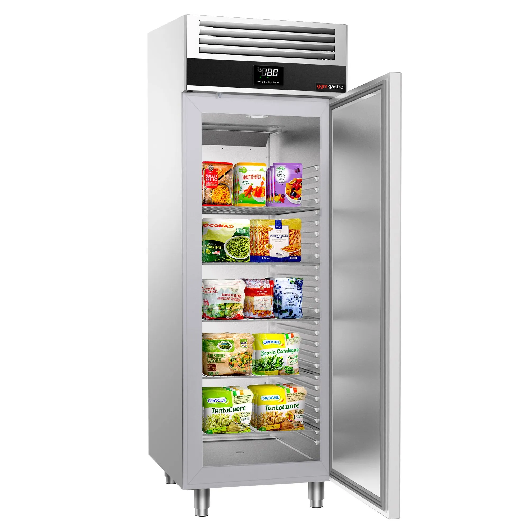 Морозильный шкаф из нержавеющей стали PREMIUM GGM-Gastro TKSF700T1-EF 2