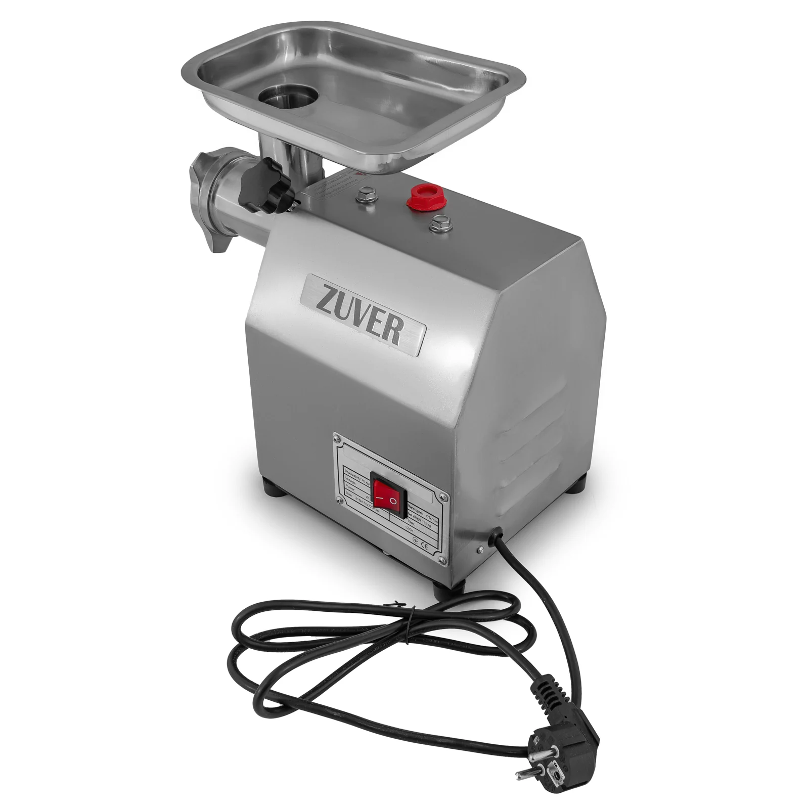 Мясорубка ZUVER Grinder LUX 600W мотор медный горловина нержавеющая сталь 0