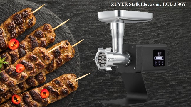 М'ясорубка для комерції ZUVER Stalk Electronic LCD 350W з електронним керуванням 6