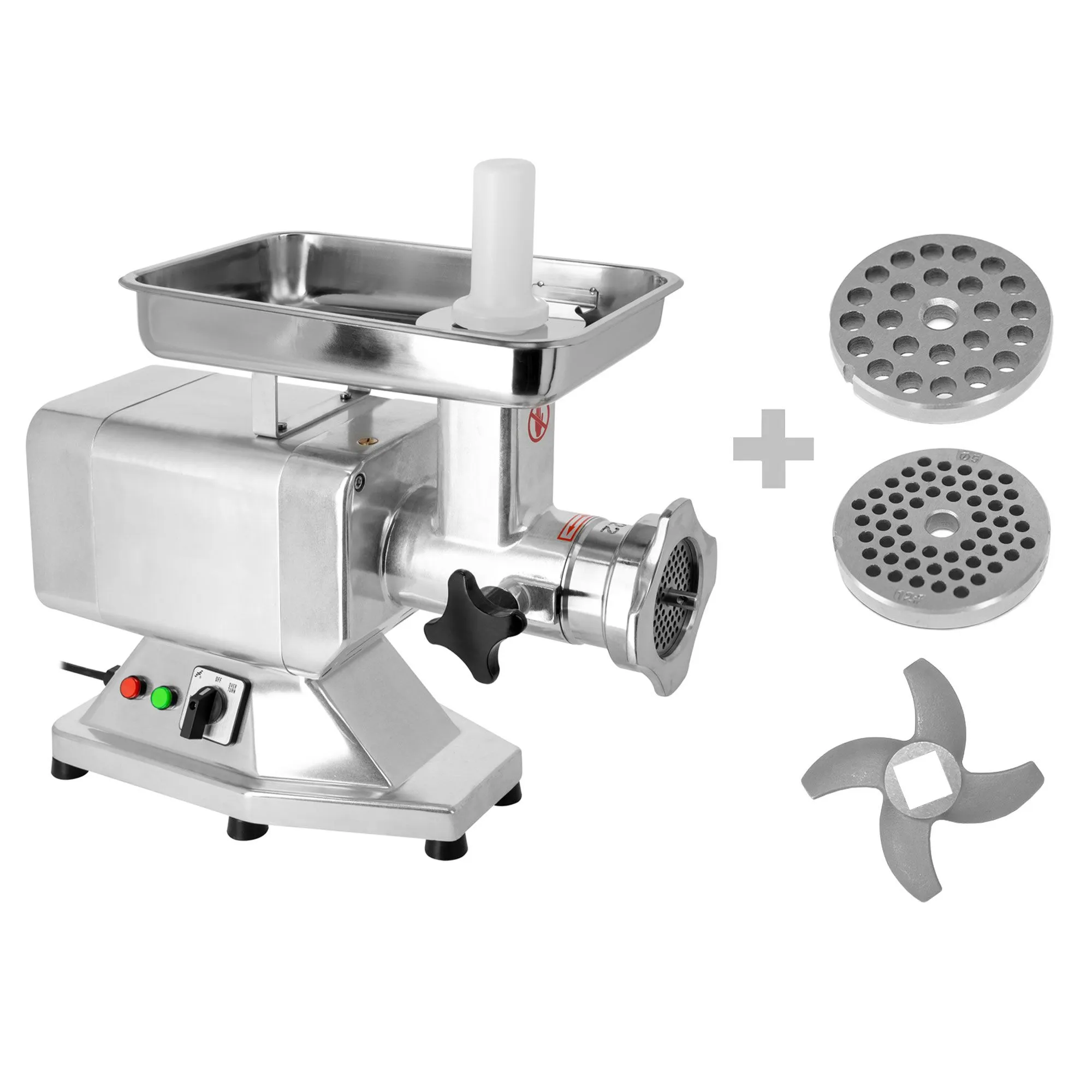 М'ясорубка професійна - 220 кг/година GGM Gastro 22 FWH22 1100W мотор мідний, горловина з нержавіючої сталі, реверс непостійний 0