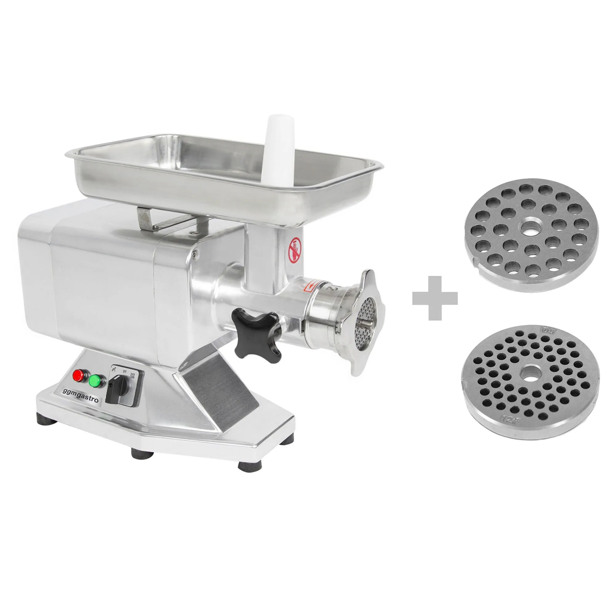 М'ясорубка професійна - 120 кг/година GGM Gastro 22 FWH85 850W мотор мідний, горловина з нержавіючої сталі, реверс непостійний 0