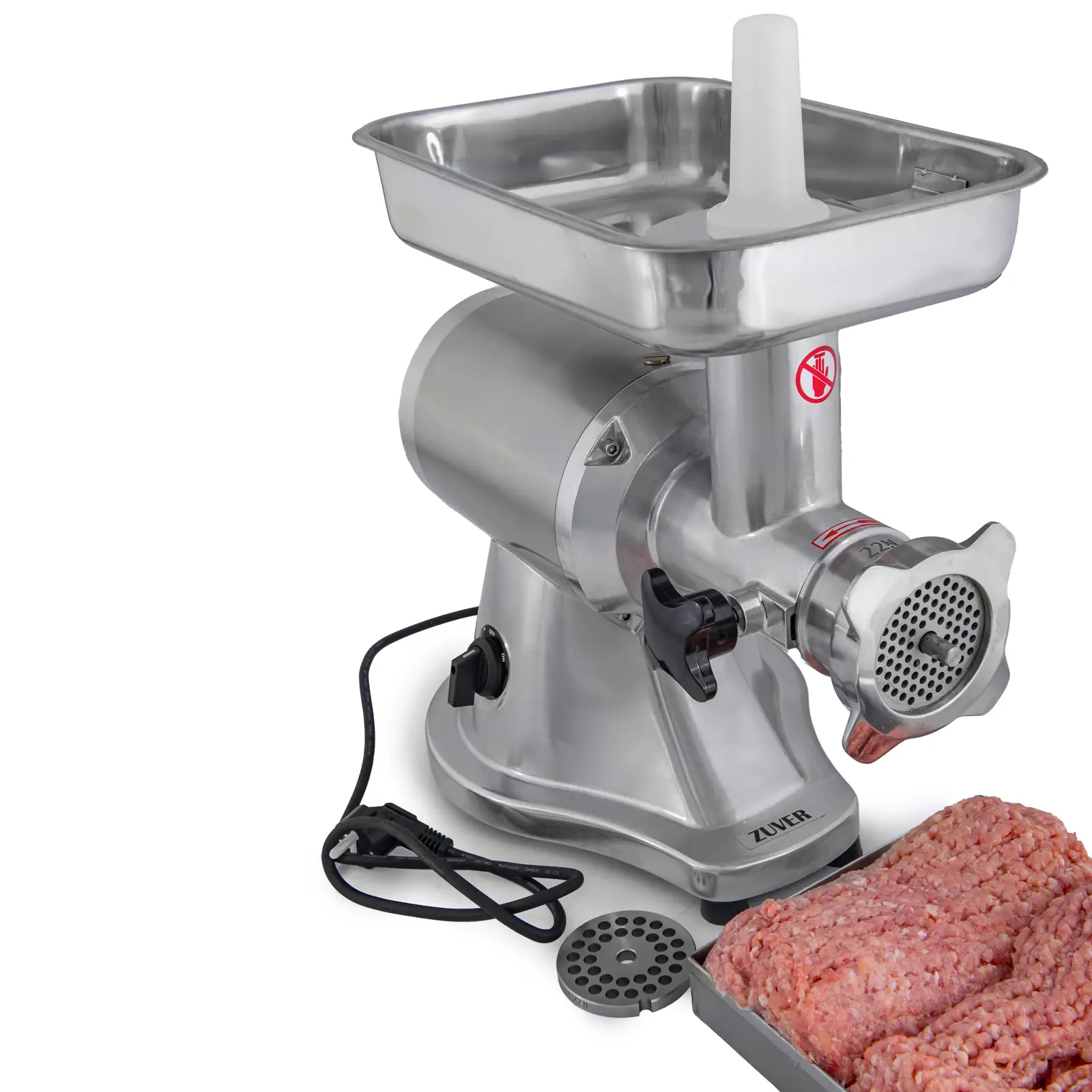 М'ясорубка професійна ZUVER Grinder Enterprise Premium 1100W Round Engine 0