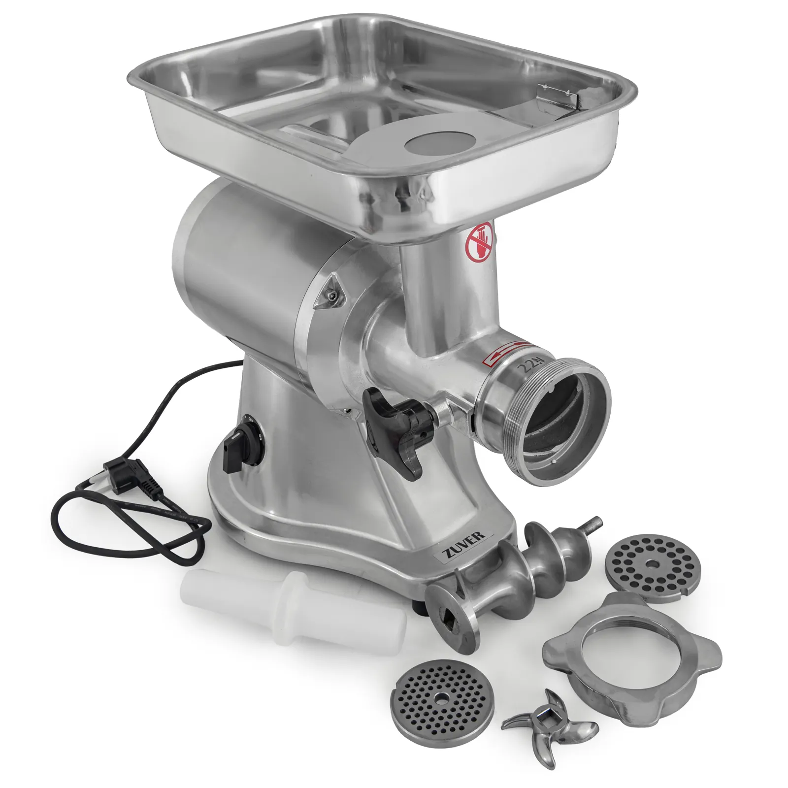 М'ясорубка професійна ZUVER Grinder Enterprise Premium 1100W Round Engine 5