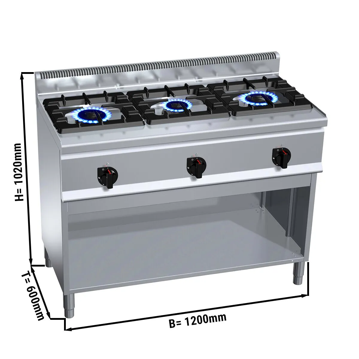 Підлогова плита газова GGM-Gastro GHB164S 0