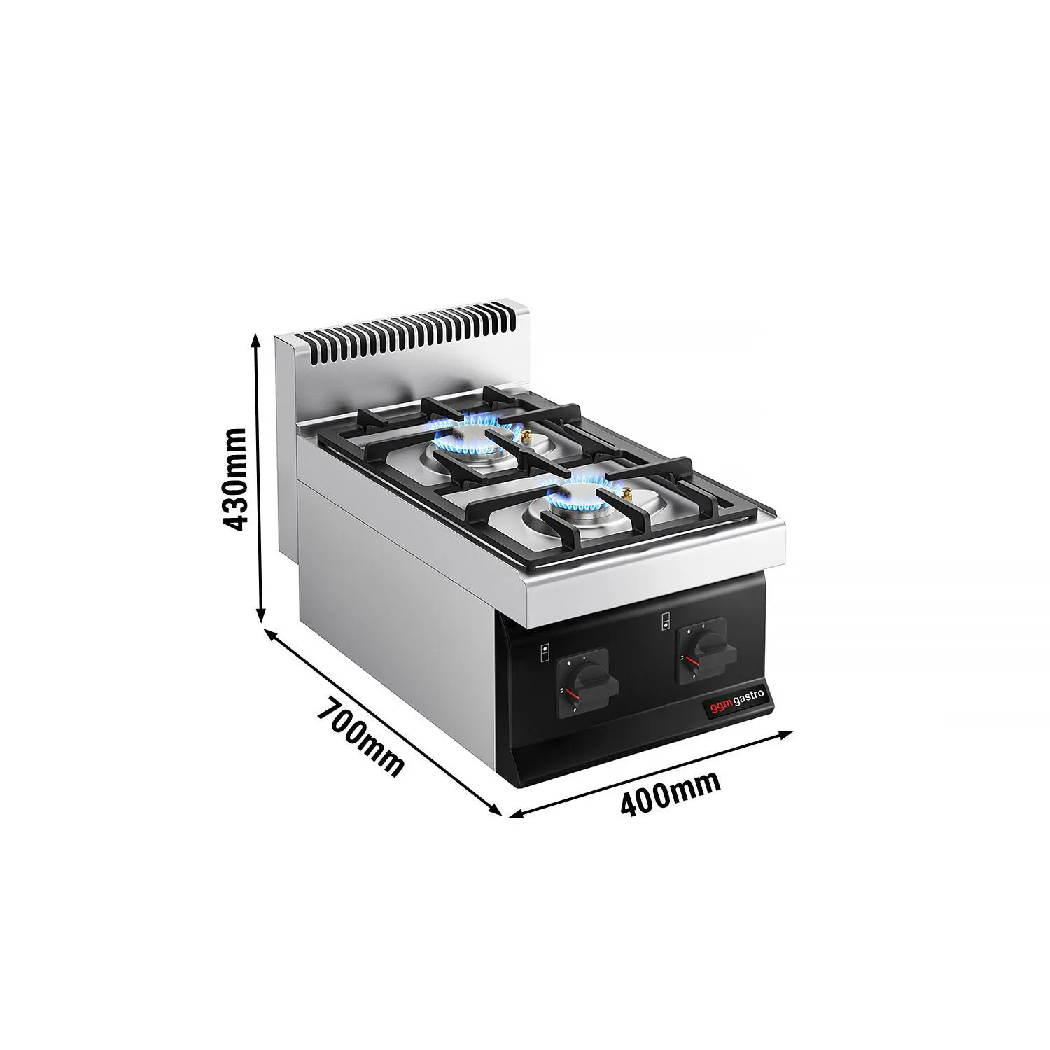 Настольная газовая плита GGM-Gastro GHK473M 0