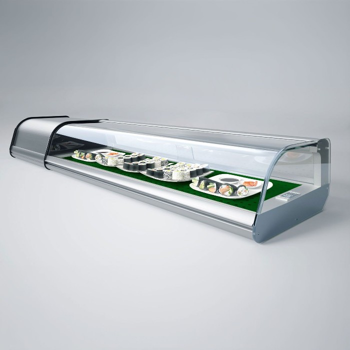 Настольная холодильная витрина для суши- 6x 1/3 GN GGM Gastro ASUI164 1