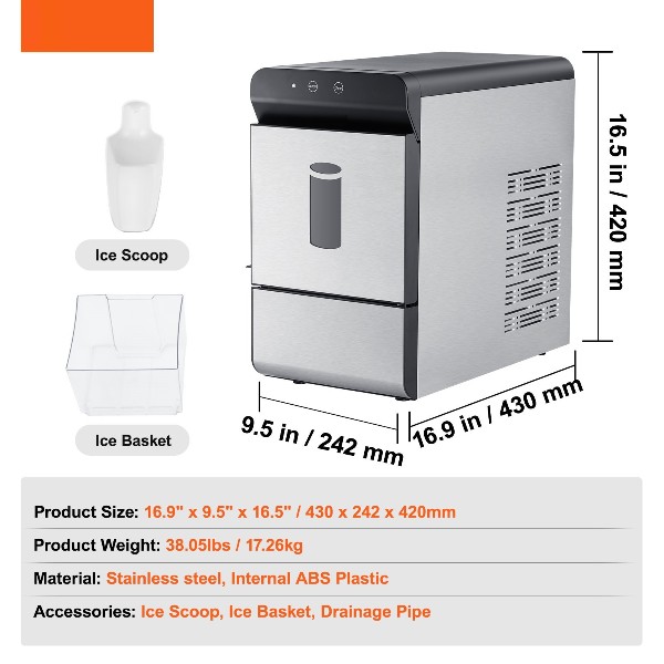Льодогенератор маленький настільний ZUVER Ice Maker Auto 4