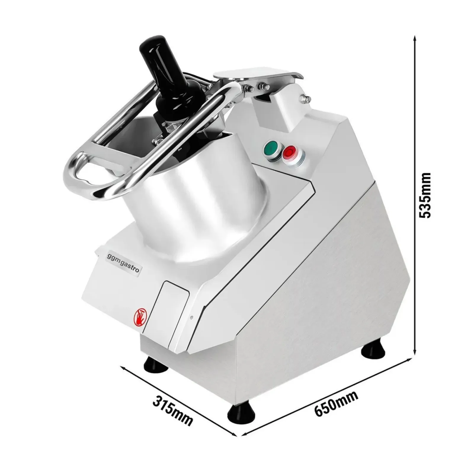 Овочерізка GGM Gastro GSA5 5 дисків, з широкою горловиною 0