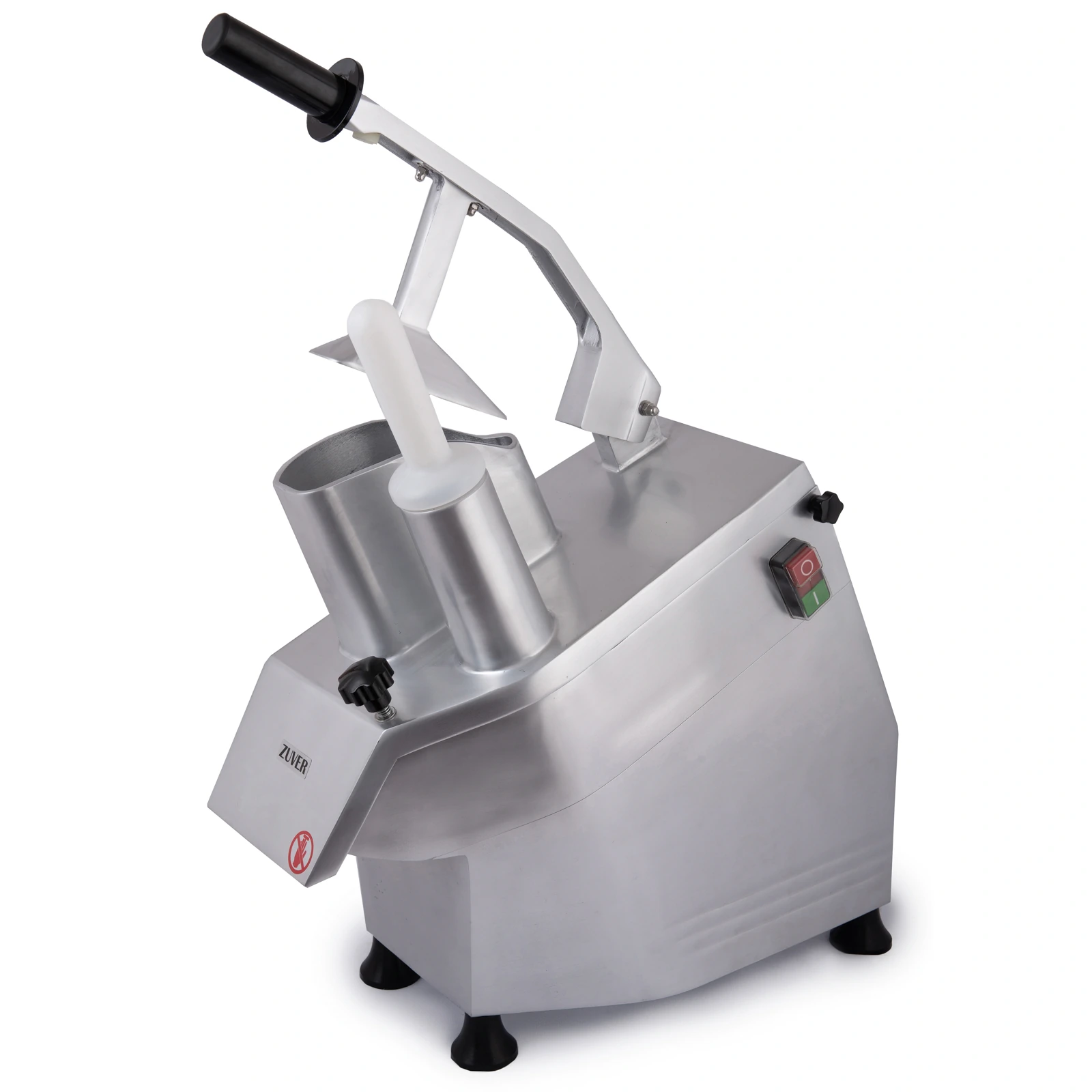 Овочерізка професійна ZUVER Vegetable Cutter Lid Side Neck Narrow 5 Disks кришка набік, горловина вузька 5 дисків 550W, мідний двигун 0