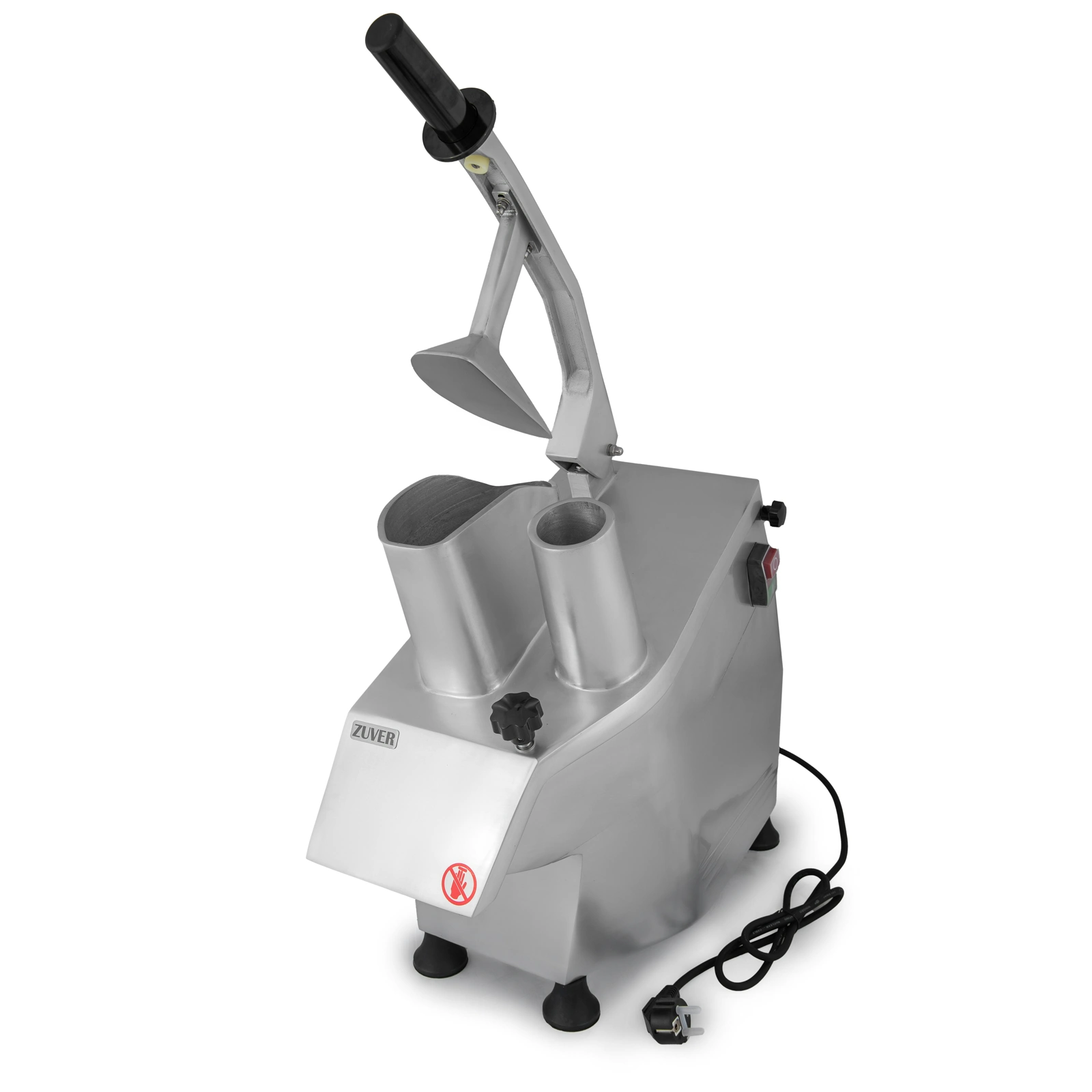 Овочерізка професійна ZUVER Vegetable Cutter Lid Back Neck Narrow 0 Disks кришка ззаду, вузька горловина, 0 дисків, 550 Вт, мідний двигун 1