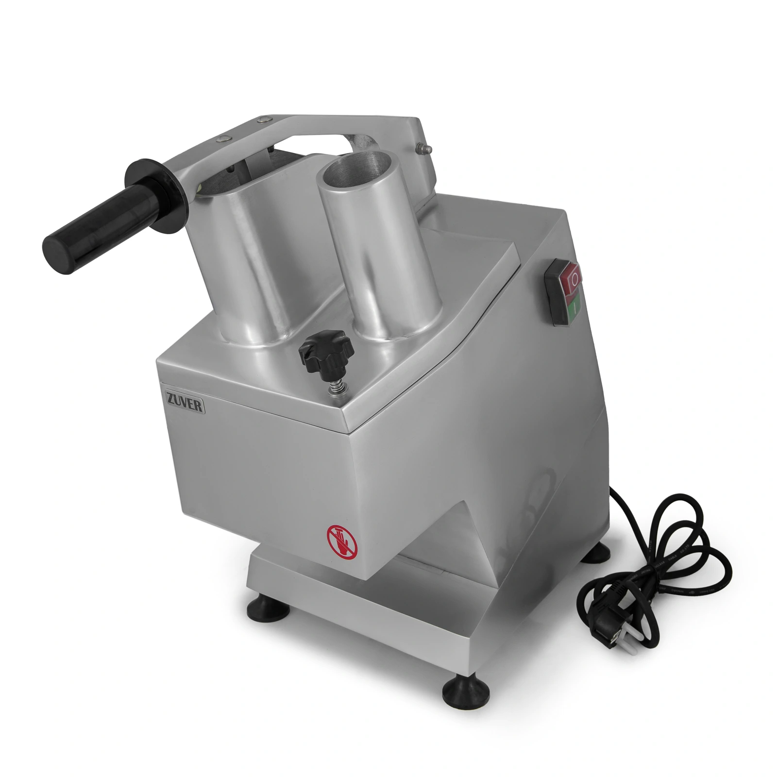 Овочерізка професійна ZUVER Vegetable Cutter Lid Back Neck Narrow 5 Disks кришка назад, горловина вузька 550W, двигун мідний 0