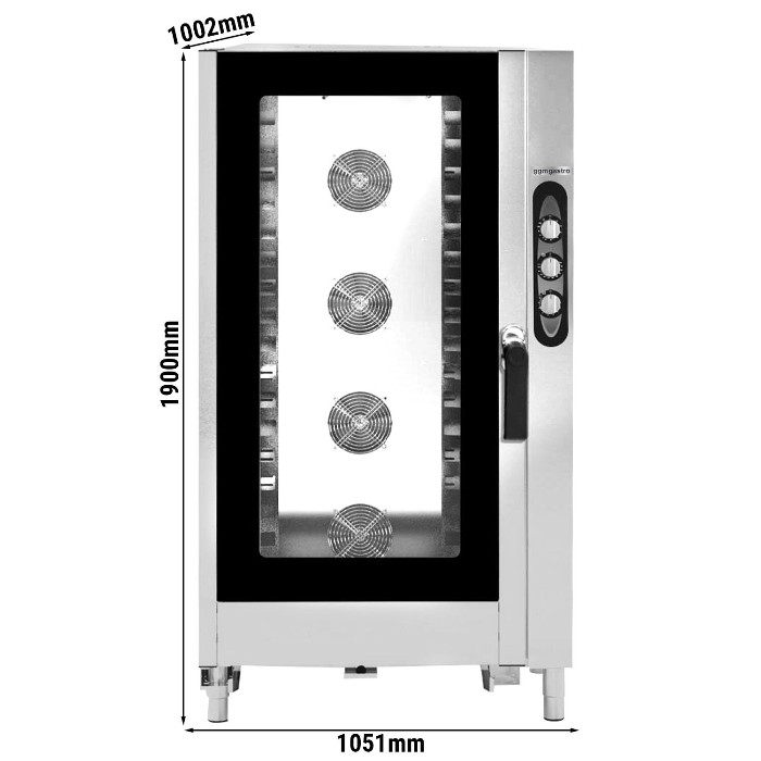 Пароконвектомат кондитерський 16 EN 60 x 40 см GGM Gastro BKDMV1646 0