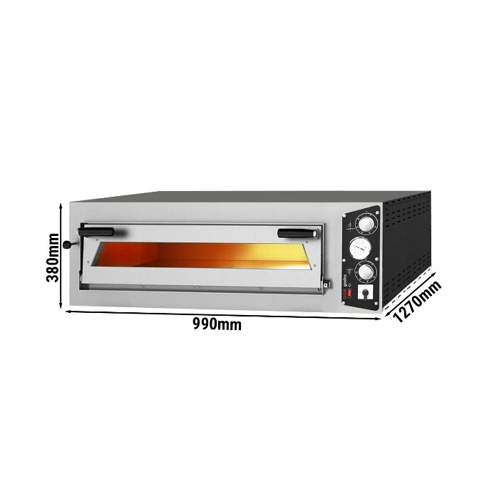 Печь для пиццы, 6 х 35 см, 2 камеры GGM Gastro PEP66T 0