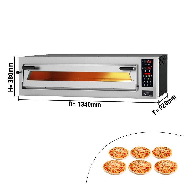 Печь для пиццы, 6 х 35 см, 1 камера GGM Gastro PEP66BTC 0
