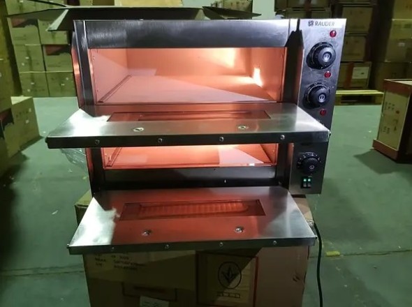 Печь для пиццы Rauder BRP2-4x20S корпус нержавеющая сталь, камера нержавеющая сталь 0