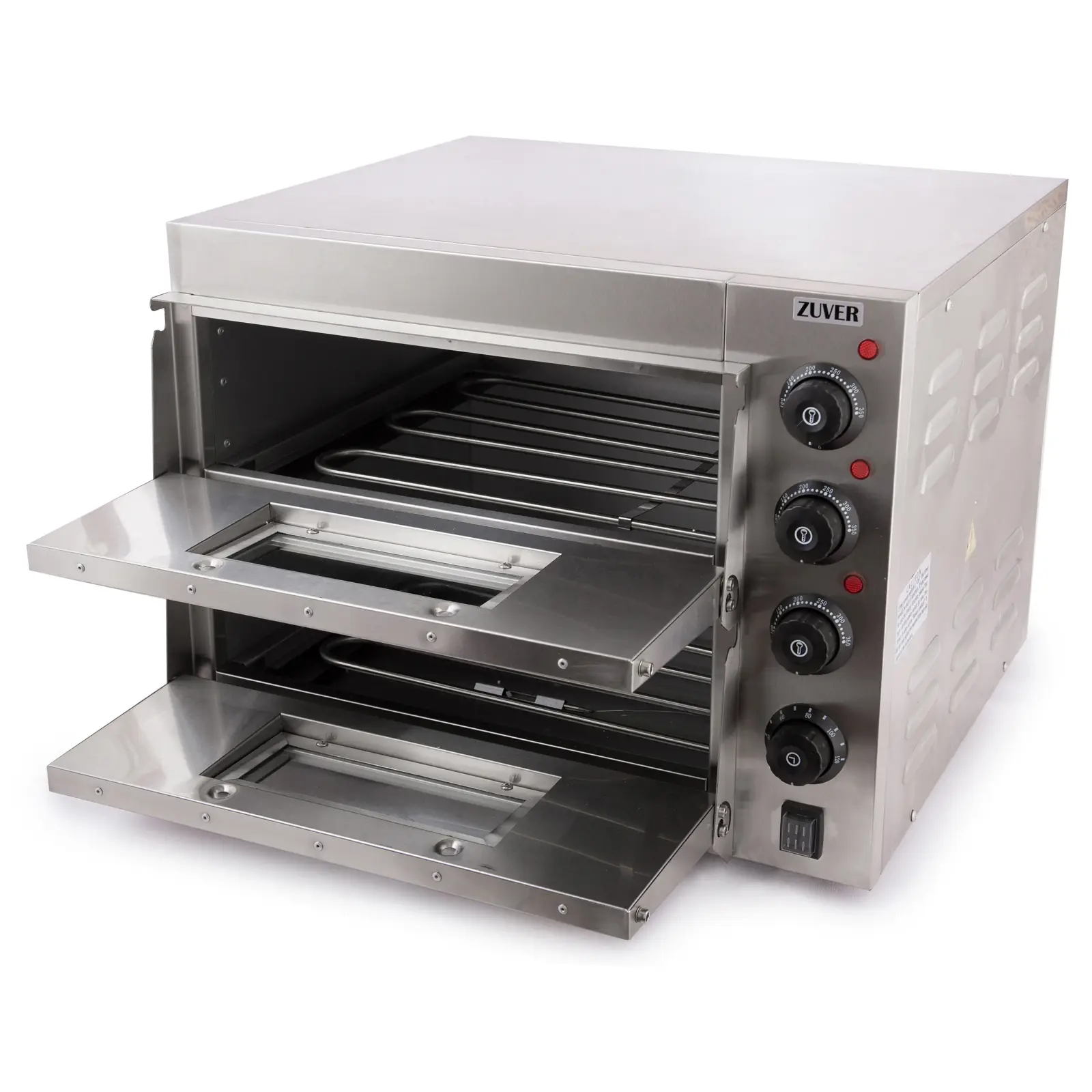 Піч для піци ZUVER Pizza 2H40 3000W камера з алюмінію 1
