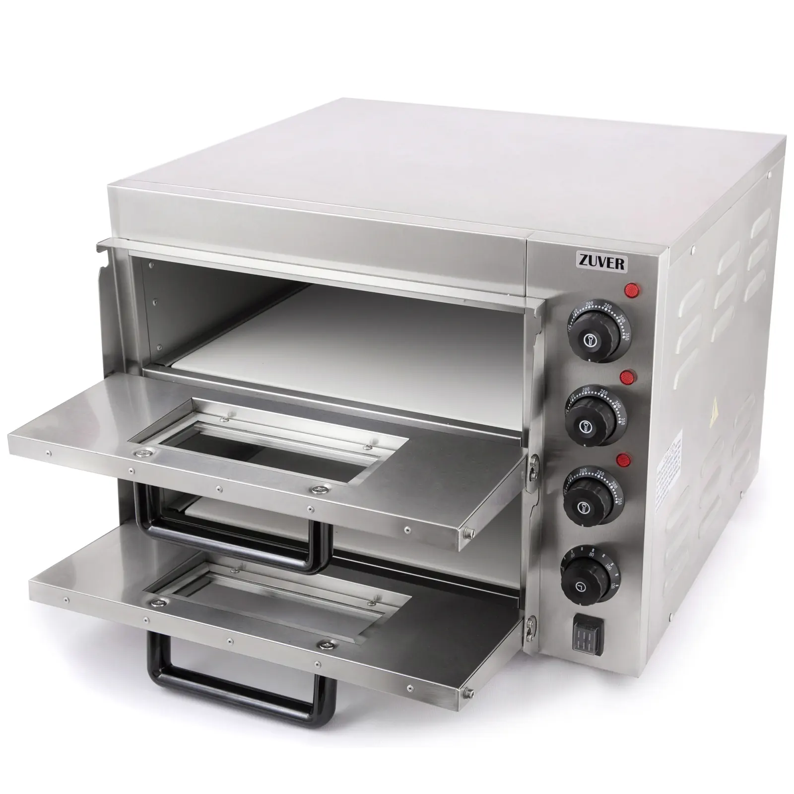 Піч для піци ZUVER Pizza 2H40 3000W камера з алюмінію 0