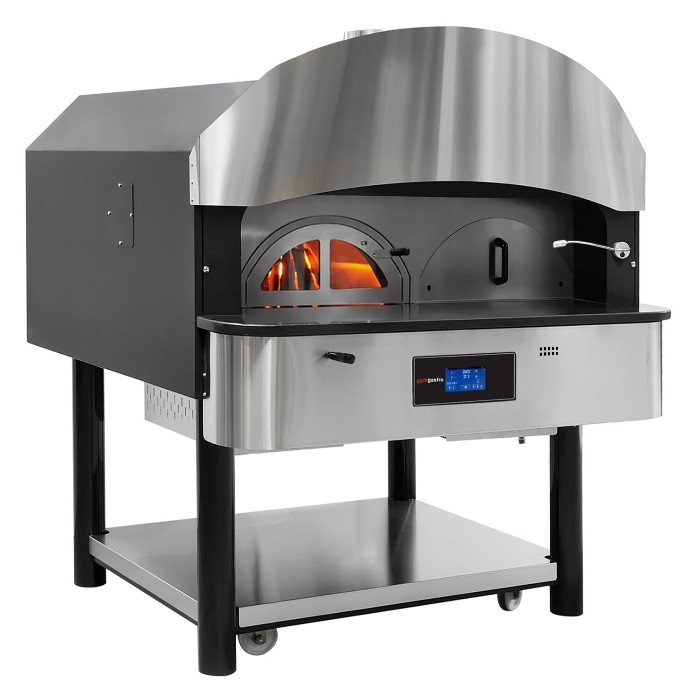 Печь для пиццы газовая, 6 х 30 см, роторная,  1 камера, газ + дрова GGM Gastro GPORE630 1