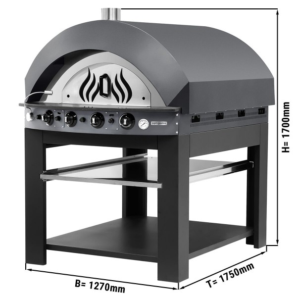 Піч для піци газова, 11 х 25 см, 1 камера GGM Gastro GPOE175A#UGE17 0
