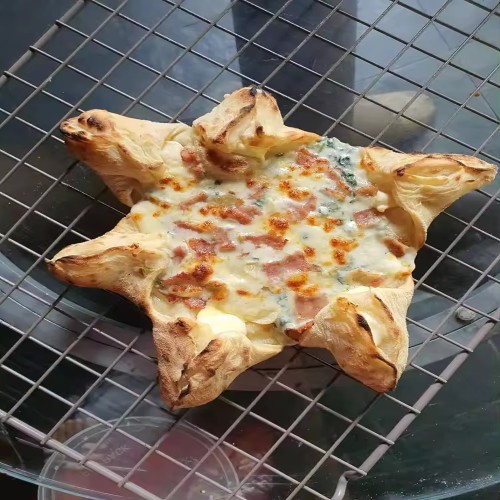 Печь для пиццы ротационная газовая и пеллетная профессиональная ZUVER Pizza Gas Pellet 14GPR (35,56 см) Rotating LUX  2