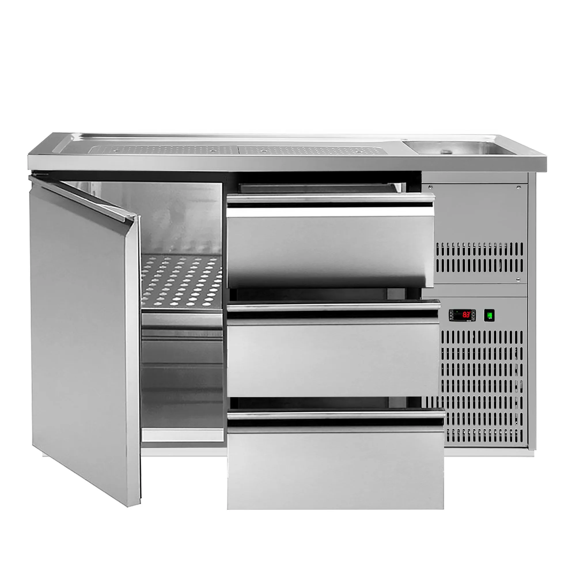 Пивной прилавок 1,5 x 0,7 м GGM Gastro BRA157N#ETA#SBA1313 1